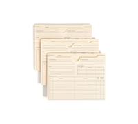 Smead Lot de 25 vestes Manille à coupe droite renforcées, pré-imprimées sur le devant, le dos et les languettes, extension de 5,1 cm, format lettre (75621)