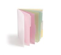 Smead Organiseur de projet en poly, 6 onglets, 12 poches, format lettre, pastel (89208)