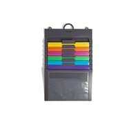 Smead Organiseur mural vertical à cascades Pochettes de couleur vive Gray/Bright