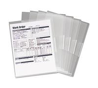 Smead Organized Up - Lot de 5 vestes de projet en polyéthylène translucide, taille lettre, transparent, 5 par paquet (85751)