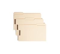 Smead robuste Fermeture File Folder, 2 attaches, 1/3-Cut Tab, Legal Size, Manille, 50 par boîte (19600)