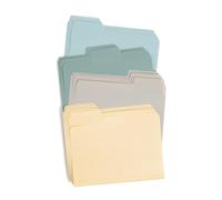 Smead SuperTab 10521 Lot de 20 dossiers en plastique pour documents, onglets 1/3, format lettre, couleurs assorties, fournitures de bureau, fournitures scolaires