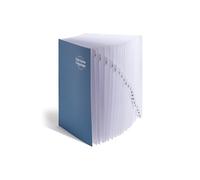 Smead Trieur de fichiers de bureau extensible, fournitures de bureau, alphabétique (A-Z) et numérique (1 à 20), 20 intercalaires, onglets laminés, taille légale, bleu, accessoires de bureau (89237)