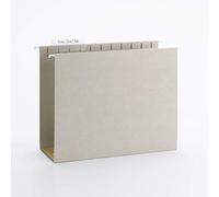 Smead TUFF 64242 Lot de 18 dossiers suspendus en bas de boîte, extension de 10,2 cm, languette coulissante facile à découper 1/3, format lettre, gris acier