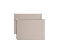 Smead TUFF 64341 Lot de 18 dossiers suspendus en bas de boîte, extension de 7,6 cm, languette coulissante facile à découper 1/3, taille légale, gris acier