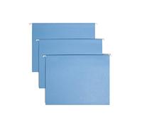 Smead tuffâ ® Hanging File Folder with Easy Slide (TM) Tab, 1/3 Cut Sliding Tab, Letter Size, Blue, 18 par boîte (64041) by SMEAD