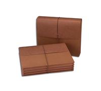 Smead Wallet, 3-1/2" Expansion, Flap and Cord Closure, Letter Size, Redrope, 10 per Box (72088)