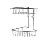 Smedbo HK377 Home Corbeille Porte-Savon Double Laiton/Cuivre/Zinc Argent 20,7 x 20,7 x 29,5 cm