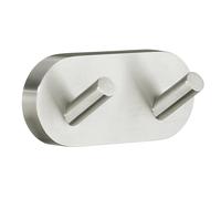 Smedbo Home Crochet de serviette - 9x4cm - double - nickel brossé H356N