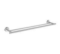 Smedbo Home Porte-serviettes - 65x12cm - double - chrome brossé HS3364