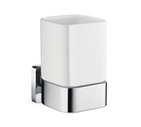 Smedbo Ice Porte-gobelet - avec verre - chrome/porcelaine OK443P