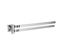 Smedbo OK326 Ice Porte-Serviettes à 2 Bras Laiton/Cuivre/Zinc Argent 40 x 4,4 x 5,7 cm