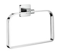 Smedbo OK344 Ice Anneau Porte-Serviette Laiton/Cuivre/Zinc Argent 20 x 5 x 14,2 cm
