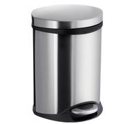 Smedbo Outline Lite 6l fK663 Poubelle de Salle de Bain en Acier Inoxydable brossé