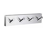 Smedbo RK359 House Crochet Quadruple Laiton/Cuivre/Zinc Argent 17,8 x 4 x 4 cm