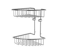 Smedbo RK377 House Corbeille Porte-Savon Double Laiton/Cuivre/Zinc Argent 20,7 x 20,7 x 29,5 cm