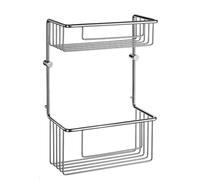 Smedbo Sideline Porte-savon de douche - 32x22x11cm - 2 niveaux - chrome DK1031