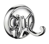 Smedbo Villa Crochet de serviette - 7x7cm - double - chrome K256