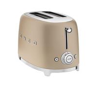 Smeg 50's Style TSF01CHMEU - Grille-pain - 2 tranche - 2 Emplacements - or