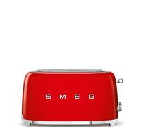 Smeg 50's Style TSF02RDEU - Grille-pain - 4 tranche - 2 Emplacements - rouge
