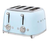 SMEG Grille Pain 4 tranches Années 50 - 2000W Bleu TSF03PBEU