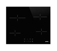Smeg Plaque vitrocéramique SE264TD1 – 4 foyers 6300W – Sensitif – Noir
