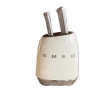 Ensemble De Couteaux De Cuisine Vintage SMEG 7 Pièces En Acier Inoxydable - Rose