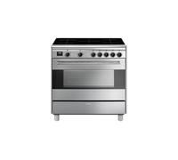 SMEG Piano de cuisson BG91IX2 Induction 5 feux 90 x 60 cm Inox Classe A