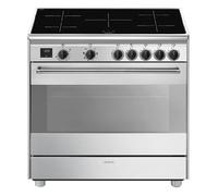 SMEG BG91IX2 Cuisine Inox 90 Cm Avec Plaque Induction Four Électrique Inox
