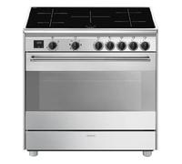 SMEG BG91IX2 Cuisine Inox 90 Cm Avec Plaque Induction Four Électrique Cl. A Inox