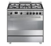 SMEG BG91PX2 Cuisine 90 CM 5 Feux Gaz Four Attisé Multifonctions Inox