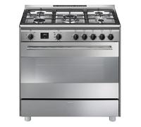 SMEG BG91PX2 Cuisine 90 CM 5 Feux Gaz Four Attisé Multifonctions Inox