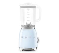 Smeg, Blender BLF03PBEU 1,5 L, 4 Vitesses, 4 Fonctions Smoothie, Pulse, Glace Pilée et Autonettoyant, Bloc Moteur et Bouchon Doseur, Base Antidérapante, Range cordon Intégré, 800W, Bleu Azur