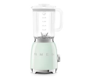 Smeg, Blender BLF03PGEU 1,5 L, 4 Vitesses, 4 Fonctions Smoothie, Pulse, Glace Pilée et Autonettoyant, Bloc Moteur et Bouchon Doseur, Base Antidérapante, Range cordon Intégré, 800W, Vert d'Eau