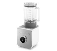 Smeg, Blender Haute Performance BLC01WHMEU, avec Accessoires Inclus et Fonction Pulse, 5 Programmes Préréglés, 9 Niveaux de Vitesse, 2 Modes, Carafe Amovible, Puissance 1400W, Blanc