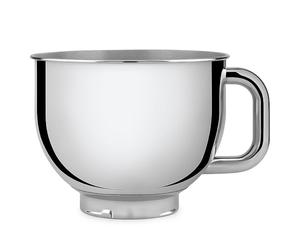 Smeg, Bol en Acier Inoxydable SMB401, Accessoire pour Robot Pâtissier, Capacité 4,8 l, avec Poignée Ergonomique, Passe au Lave-Vaisselle, Compatible avec SMF01, SMF02, SMF03, SMF13, 124x174x215 mm