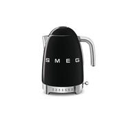 SMEG Bouilloire à température variable Style Années 50 1,7 l Noir noir