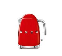 Smeg, Bouilloire Électrique KLF03RDEU 1,7 L, Filtre Anticalcaire Lavable, Arrêt Automatique de Sécurité, Indicateur de Niveau d'Eau, Base Antidérapante, Range Cordon, Puissance 2400W, Rouge