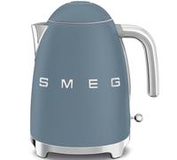 Smeg, Bouilloire Électrique KLF03SBMEU 1,7 L, Filtre Anticalcaire Lavable, Arrêt Automatique de Sécurité, Indicateur de Niveau d'Eau, Base Antidérapante, Range Cordon, Puissance 2400W, Storm Blue