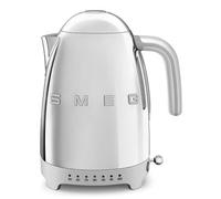 Smeg Bouilloire Années 50 KLF04SSEU – Température réglable 2400 W 1,7 L Sans fil Chromé