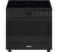 Smeg Cuisinière électrique Concert C9IMN2 – plaque zone à induction – Noir mat