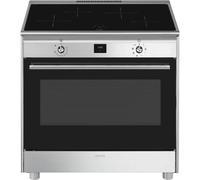 Smeg CG90CIXT CuisiniÃšre Pose libre | Classe Ã©nergÃ©tique A | 5 brÃ»leurs gaz, four multifonction, acier inoxydable