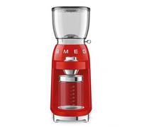 Smeg CGF11RDEU Moulin À Café Électrique 150W Conteneur Grains De 350GR Rouge