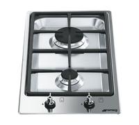Smeg Classic PGF32G Table de cuisson encastrable 31 cm Gaz 2 feux Inox