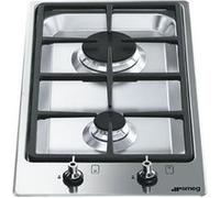 Smeg Classica PGF32G - Table de cuisson au gaz - 2 plaques de cuisson - Niche - largeur : 29.2 cm - profondeur : 49.4 cm - acier inoxydable Inox G