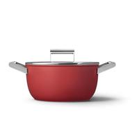 Smeg Cocotte 24cm + couvercle rouge CKFC2411RDM