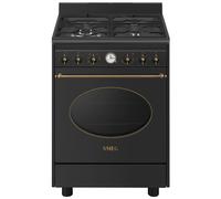 Smeg Coloniale CO60GMAN2 four et cuisinière Electrique Gaz Noir