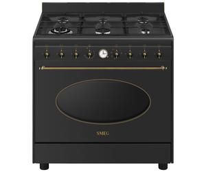 Smeg Coloniale CO96GMA9 Cuisinière Electrique Gaz Anthracite