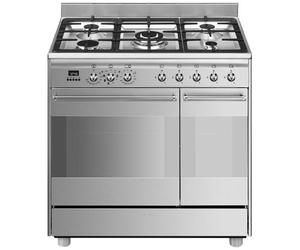 Smeg Concert SCB92MX8 four et cuisinière Electrique Gaz Acier inoxydable