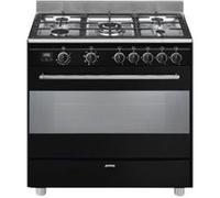 Smeg Concerto BG91CTN2 - Cuisinière - pose libre - largeur : 90 cm - profondeur : 60 cm - avec système auto-nettoyant - noir Noir